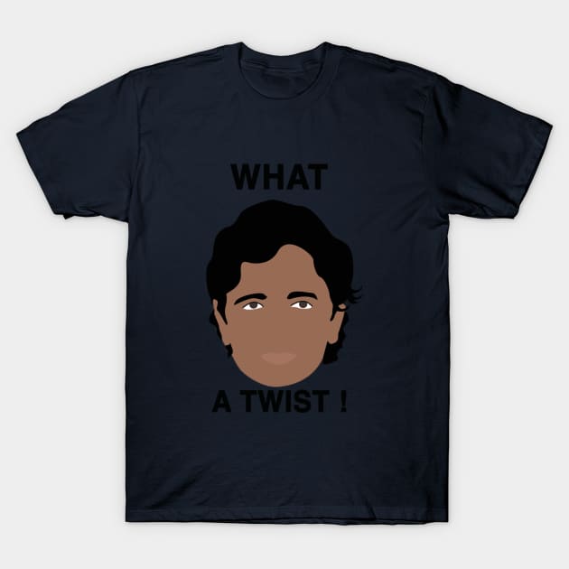 Shyamalan - What a Twist ! T-Shirt by JorisLAQ